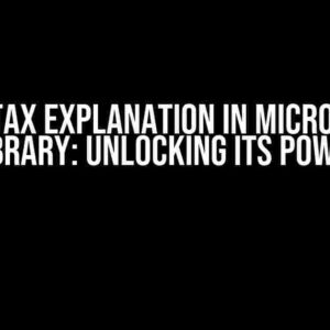 C++ Syntax Explanation in Microsoft WIL Library: Unlocking its Power