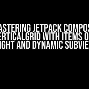 Mastering Jetpack Compose: LazyVerticalGrid with Items of Same Height and Dynamic Subviews