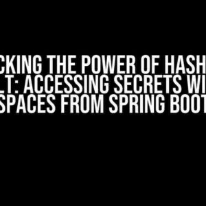 Unlocking the Power of Hashicorp Vault: Accessing Secrets within Namespaces from Spring Boot 3.2.X