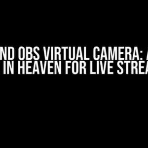 XCode and OBS Virtual Camera: A Match Made in Heaven for Live Streaming